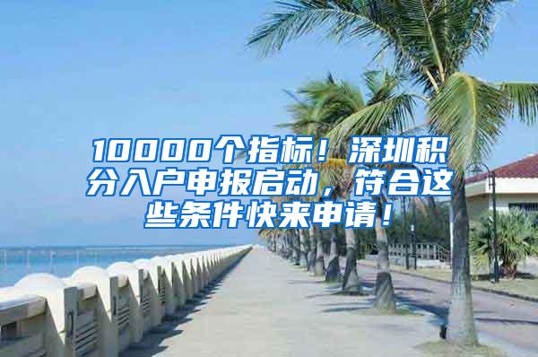 10000個(gè)指標(biāo)！深圳積分入戶(hù)申報(bào)啟動(dòng)，符合這些條件快來(lái)申請(qǐng)！