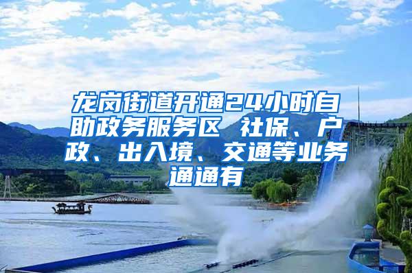 龍崗街道開通24小時自助政務(wù)服務(wù)區(qū) 社保、戶政、出入境、交通等業(yè)務(wù)通通有