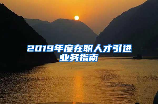 2019年度在職人才引進(jìn)業(yè)務(wù)指南