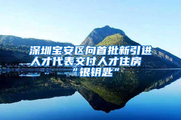 深圳寶安區(qū)向首批新引進(jìn)人才代表交付人才住房“銀鑰匙”