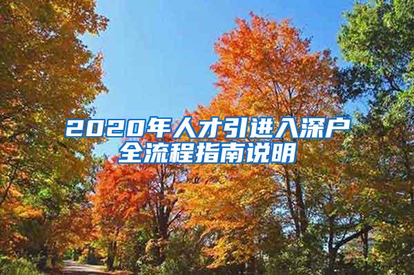 2020年人才引進(jìn)入深戶全流程指南說明