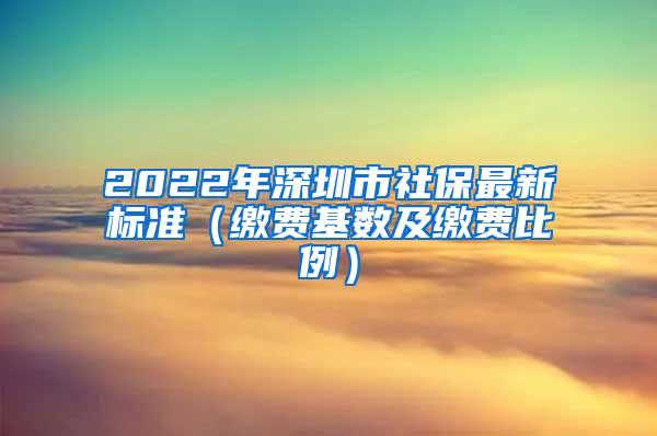 2022年深圳市社保最新標(biāo)準(zhǔn)（繳費(fèi)基數(shù)及繳費(fèi)比例）