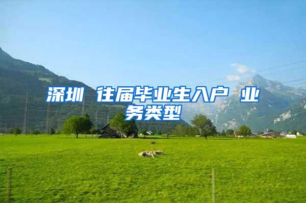 深圳 往屆畢業(yè)生入戶 業(yè)務(wù)類型