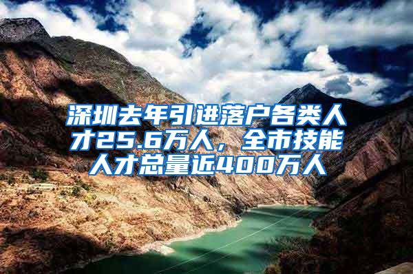 深圳去年引進(jìn)落戶各類人才25.6萬(wàn)人，全市技能人才總量近400萬(wàn)人