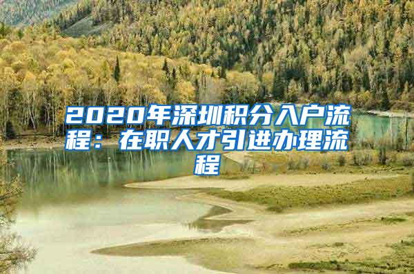 2020年深圳積分入戶流程：在職人才引進(jìn)辦理流程