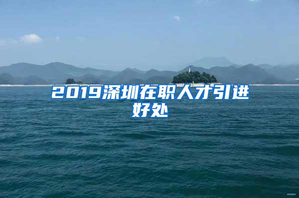 2019深圳在職人才引進好處