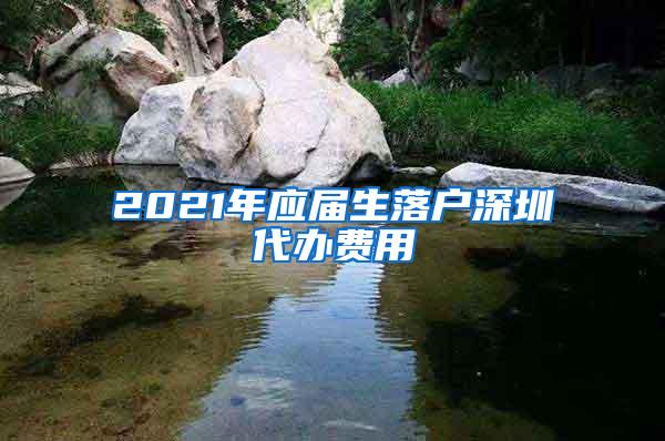 2021年應(yīng)屆生落戶深圳代辦費用