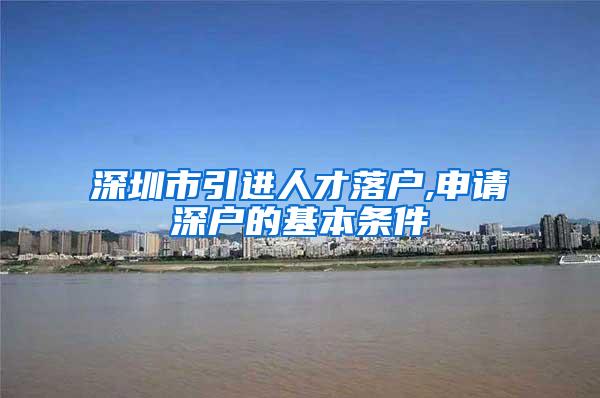 深圳市引進人才落戶,申請深戶的基本條件