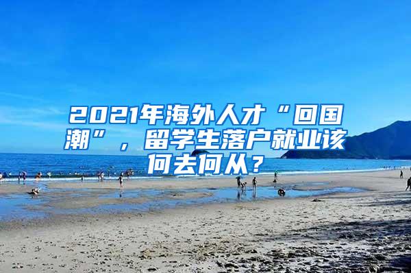 2021年海外人才“回國潮”，留學生落戶就業(yè)該何去何從？