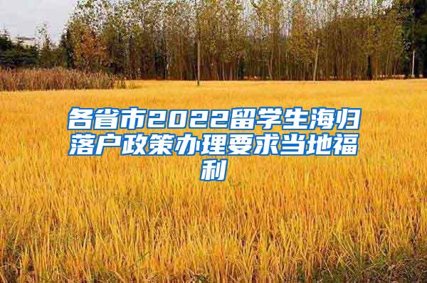 各省市2022留學(xué)生海歸落戶政策辦理要求當(dāng)?shù)馗＠?/></p>
			 <p style=