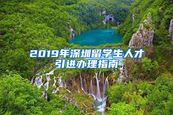 2019年深圳留學(xué)生人才引進(jìn)辦理指南