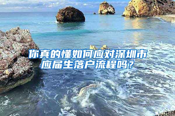 你真的懂如何應(yīng)對深圳市應(yīng)屆生落戶流程嗎？