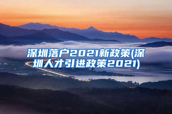 深圳落戶(hù)2021新政策(深圳人才引進(jìn)政策2021)