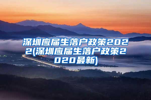 深圳應(yīng)屆生落戶政策2022(深圳應(yīng)屆生落戶政策2020最新)