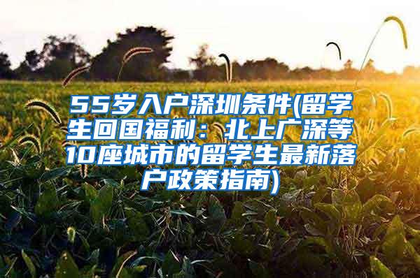 55歲入戶深圳條件(留學(xué)生回國(guó)福利：北上廣深等10座城市的留學(xué)生最新落戶政策指南)