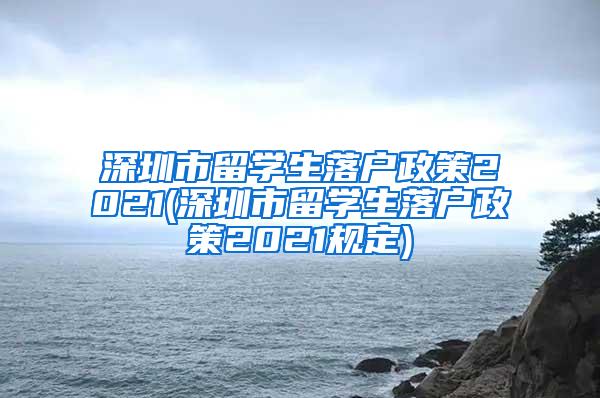 深圳市留學(xué)生落戶政策2021(深圳市留學(xué)生落戶政策2021規(guī)定)