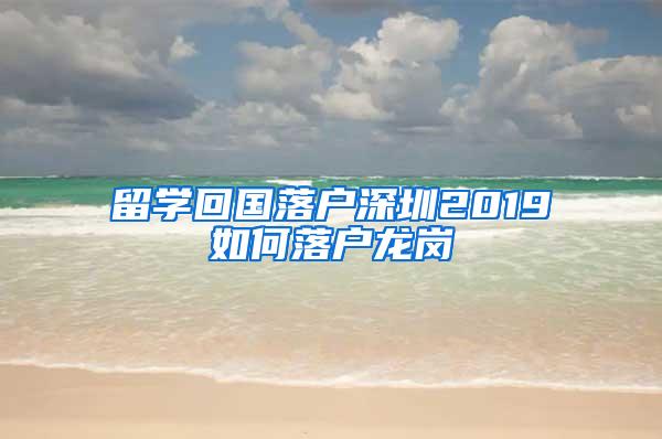 留學(xué)回國(guó)落戶深圳2019如何落戶龍崗