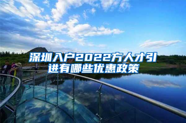 深圳入戶(hù)2022方人才引進(jìn)有哪些優(yōu)惠政策