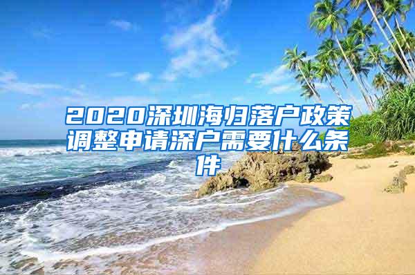 2020深圳海歸落戶政策調(diào)整申請(qǐng)深戶需要什么條件