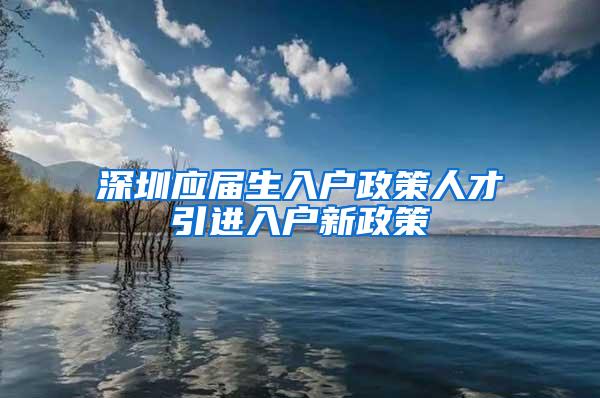 深圳應(yīng)屆生入戶政策人才引進(jìn)入戶新政策