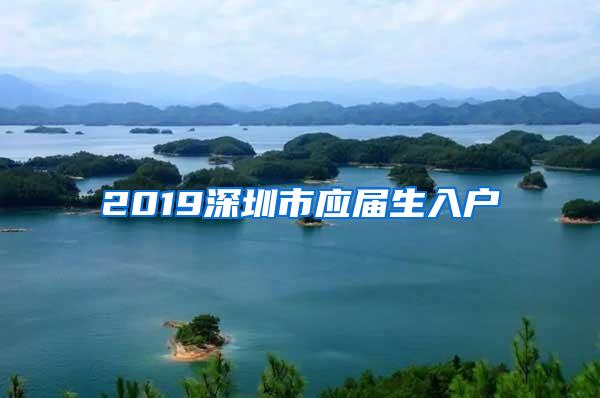 2019深圳市應(yīng)屆生入戶