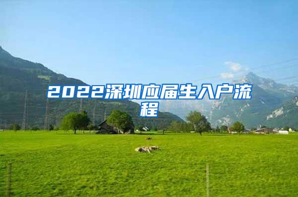 2022深圳應(yīng)屆生入戶流程