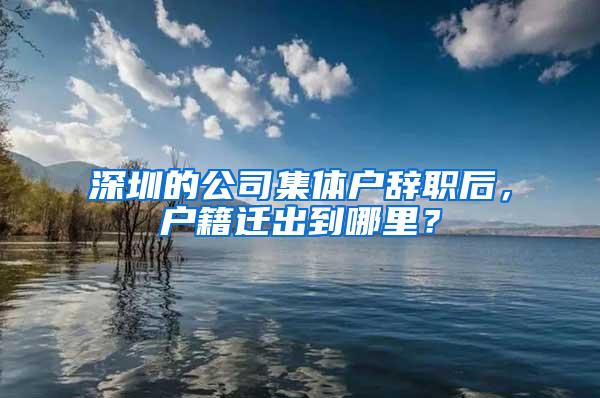 深圳的公司集體戶辭職后，戶籍遷出到哪里？