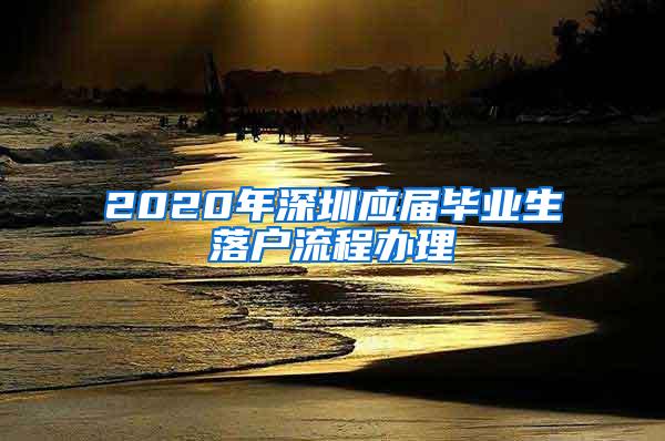 2020年深圳應(yīng)屆畢業(yè)生落戶流程辦理