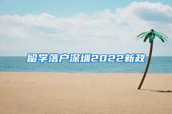 留學落戶深圳2022新政