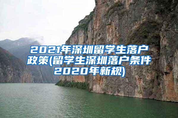 2021年深圳留學(xué)生落戶政策(留學(xué)生深圳落戶條件2020年新規(guī))