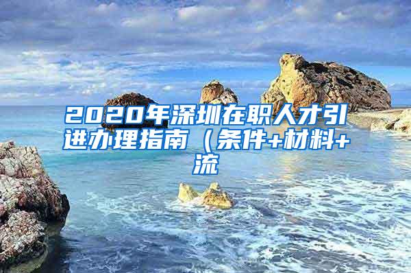 2020年深圳在職人才引進辦理指南（條件+材料+流