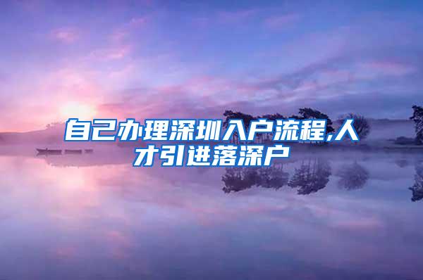 自己辦理深圳入戶流程,人才引進(jìn)落深戶