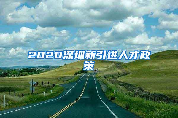 2020深圳新引進(jìn)人才政策