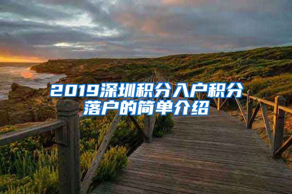 2019深圳積分入戶積分落戶的簡單介紹