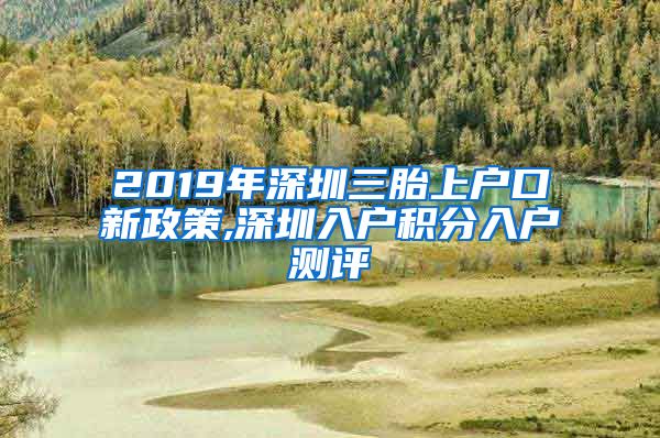 2019年深圳三胎上戶口新政策,深圳入戶積分入戶測(cè)評(píng)