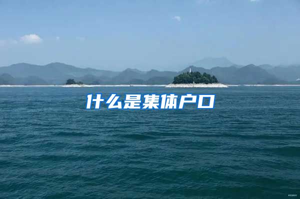 什么是集體戶口