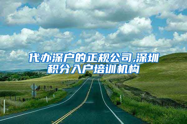 代辦深戶的正規(guī)公司,深圳積分入戶培訓機構(gòu)