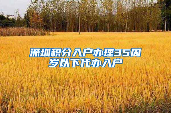 深圳積分入戶辦理35周歲以下代辦入戶