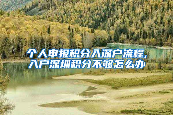 個(gè)人申報(bào)積分入深戶流程,入戶深圳積分不夠怎么辦