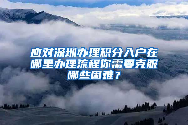 應(yīng)對深圳辦理積分入戶在哪里辦理流程你需要克服哪些困難？