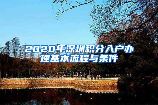 2020年深圳積分入戶辦理基本流程與條件