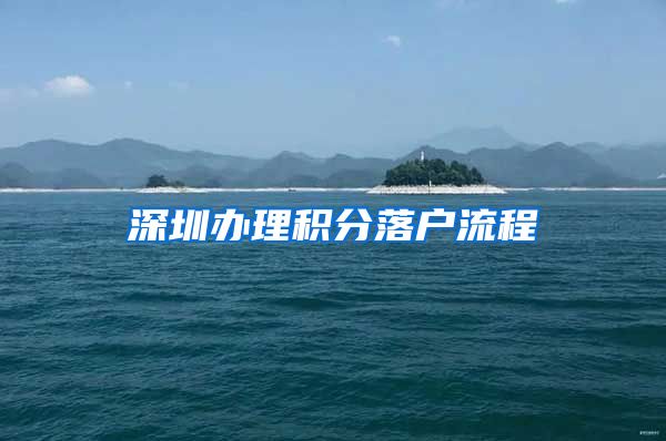 深圳辦理積分落戶流程