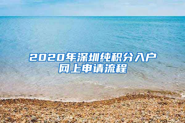 2020年深圳純積分入戶網上申請流程