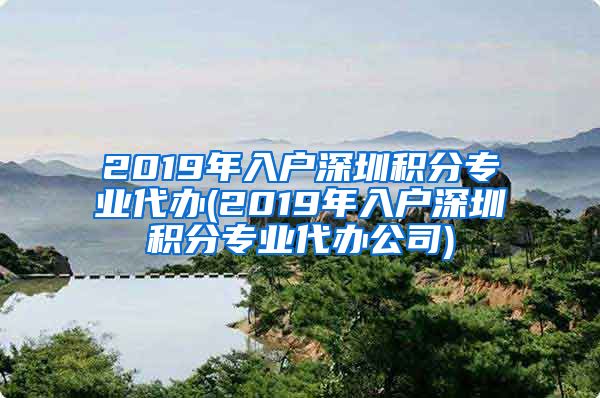 2019年入戶深圳積分專業(yè)代辦(2019年入戶深圳積分專業(yè)代辦公司)