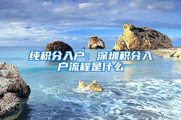 純積分入戶：深圳積分入戶流程是什么