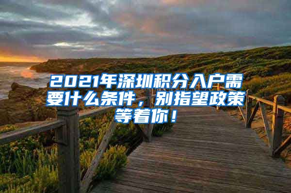 2021年深圳積分入戶需要什么條件，別指望政策等著你！