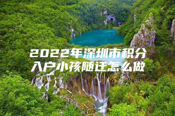 2022年深圳市積分入戶小孩隨遷怎么做