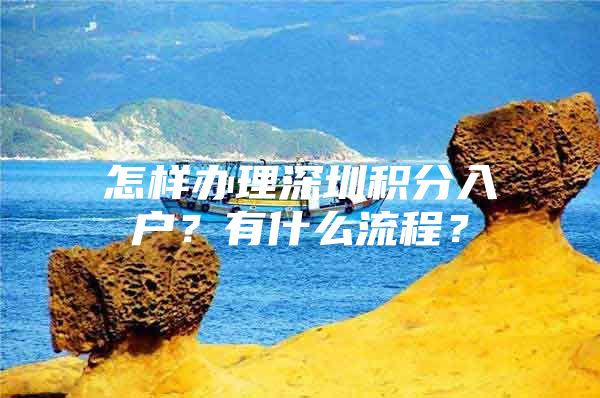 怎樣辦理深圳積分入戶？有什么流程？