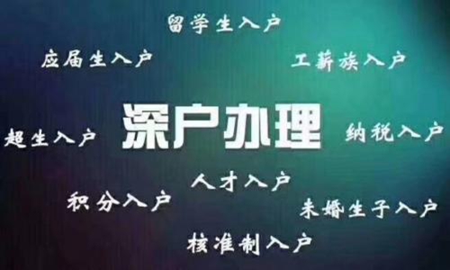 深圳積分入戶辦理代辦入戶聯系