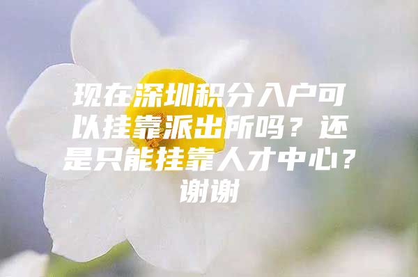 現(xiàn)在深圳積分入戶可以掛靠派出所嗎？還是只能掛靠人才中心？謝謝